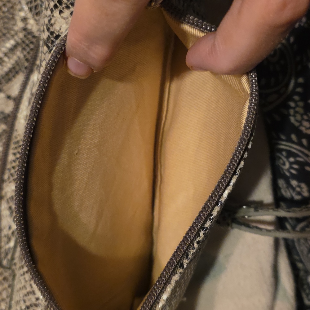 Lodis Elegant Python Pattern Clutch - image 6